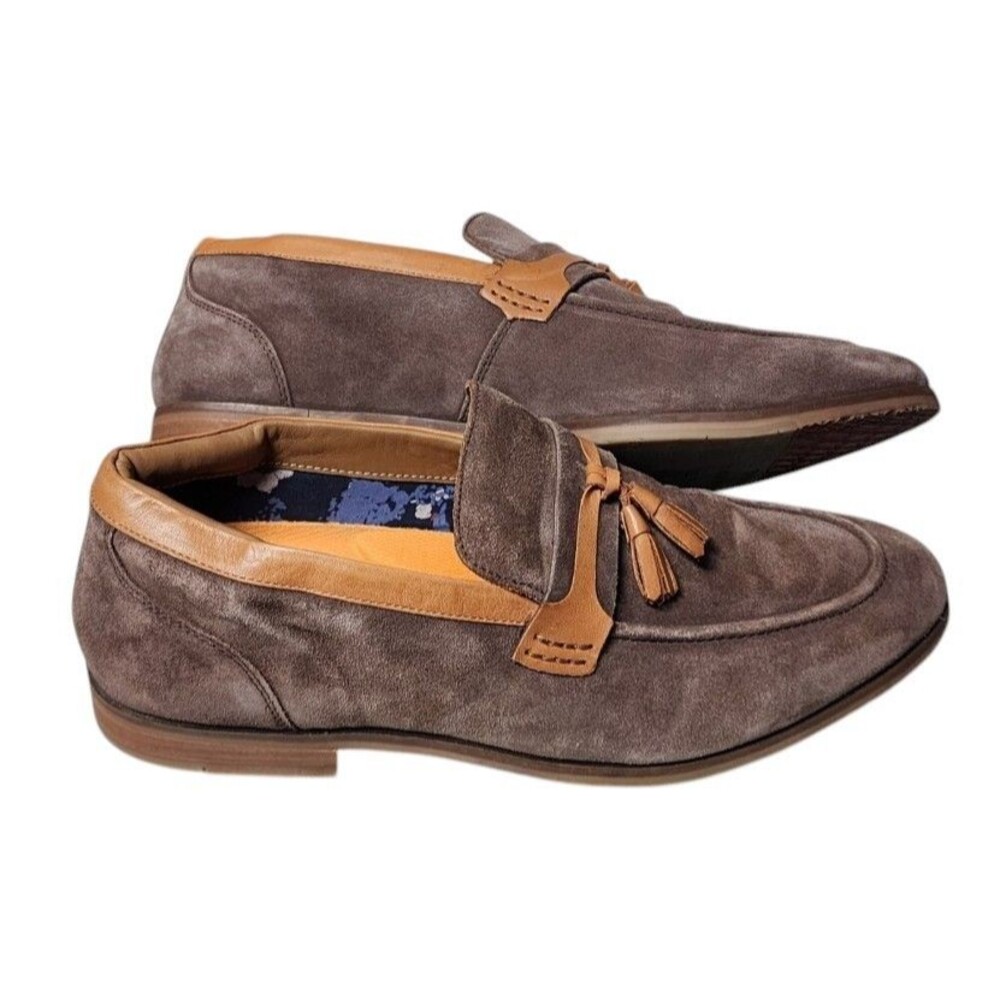 Thomas & Vine Hawthorn Apron Toe Tassel Loafers Leather Size 10